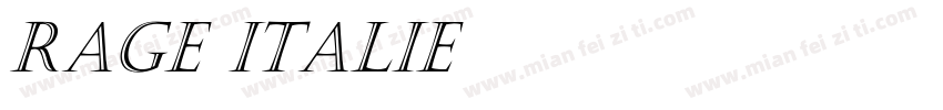 rage italie字体转换